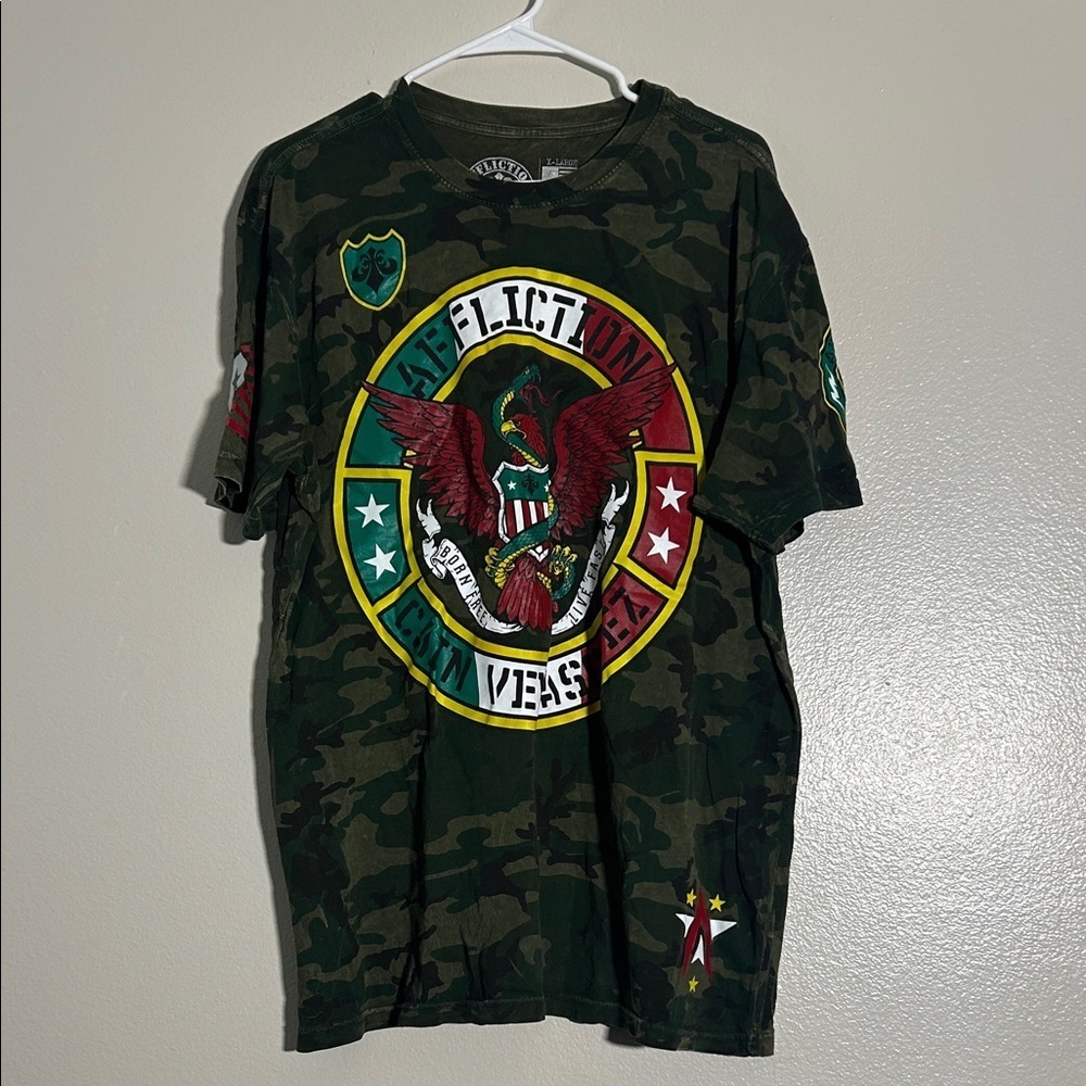 Affliction Cain Velasquez Camo Graphic Tee